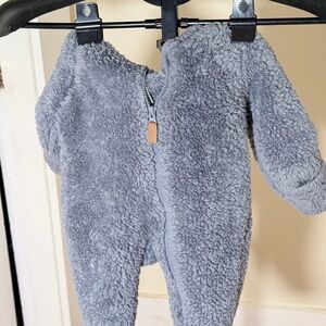 Cozy Gray Carters Newborn  One Piece